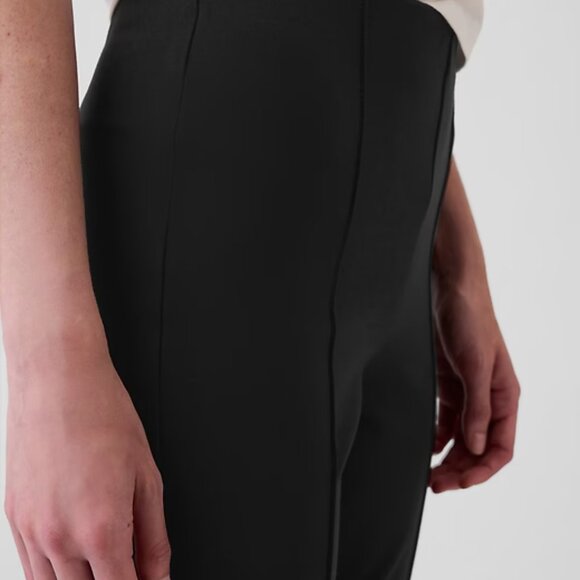 NEW SP Black GAP High Rise Double Knit Crop Kick Pants - Picture 5 of 10